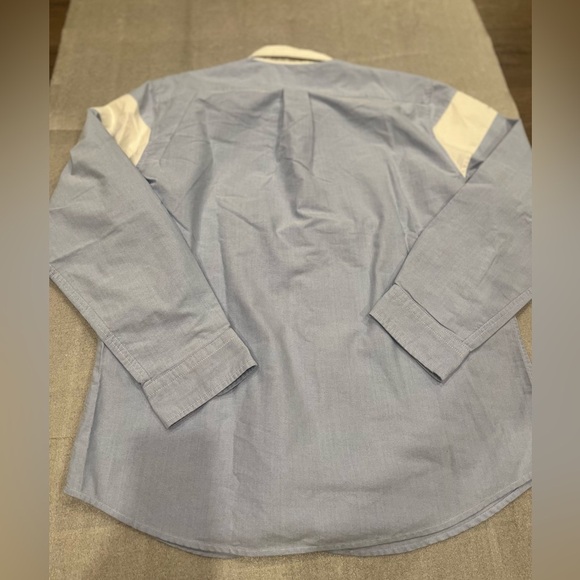 [XL]U.S. Polo Assn. Men's Light Blue Shirt Red White Stripes Embroidered Logo - Picture 10 of 10